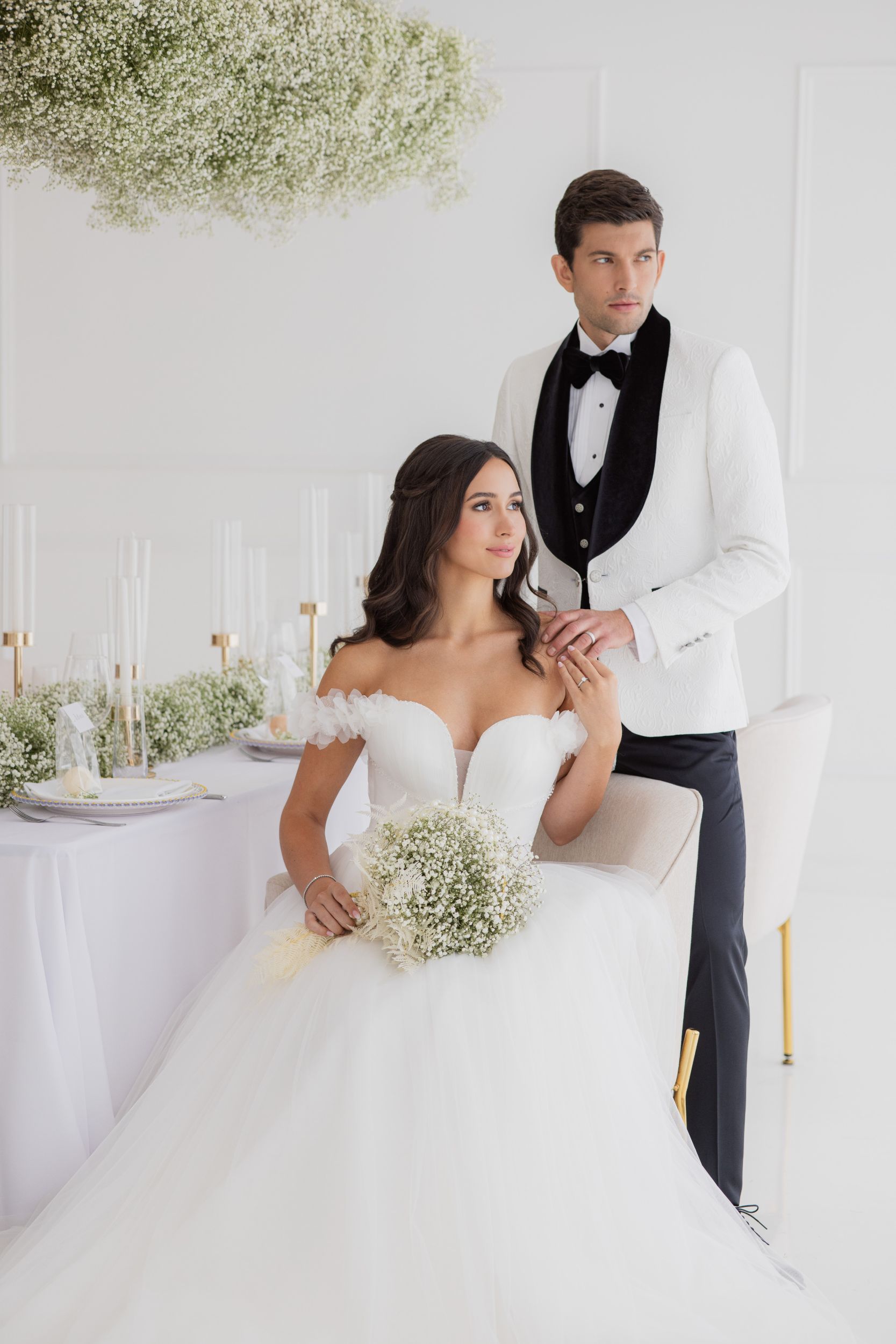 babies breath wedding theme