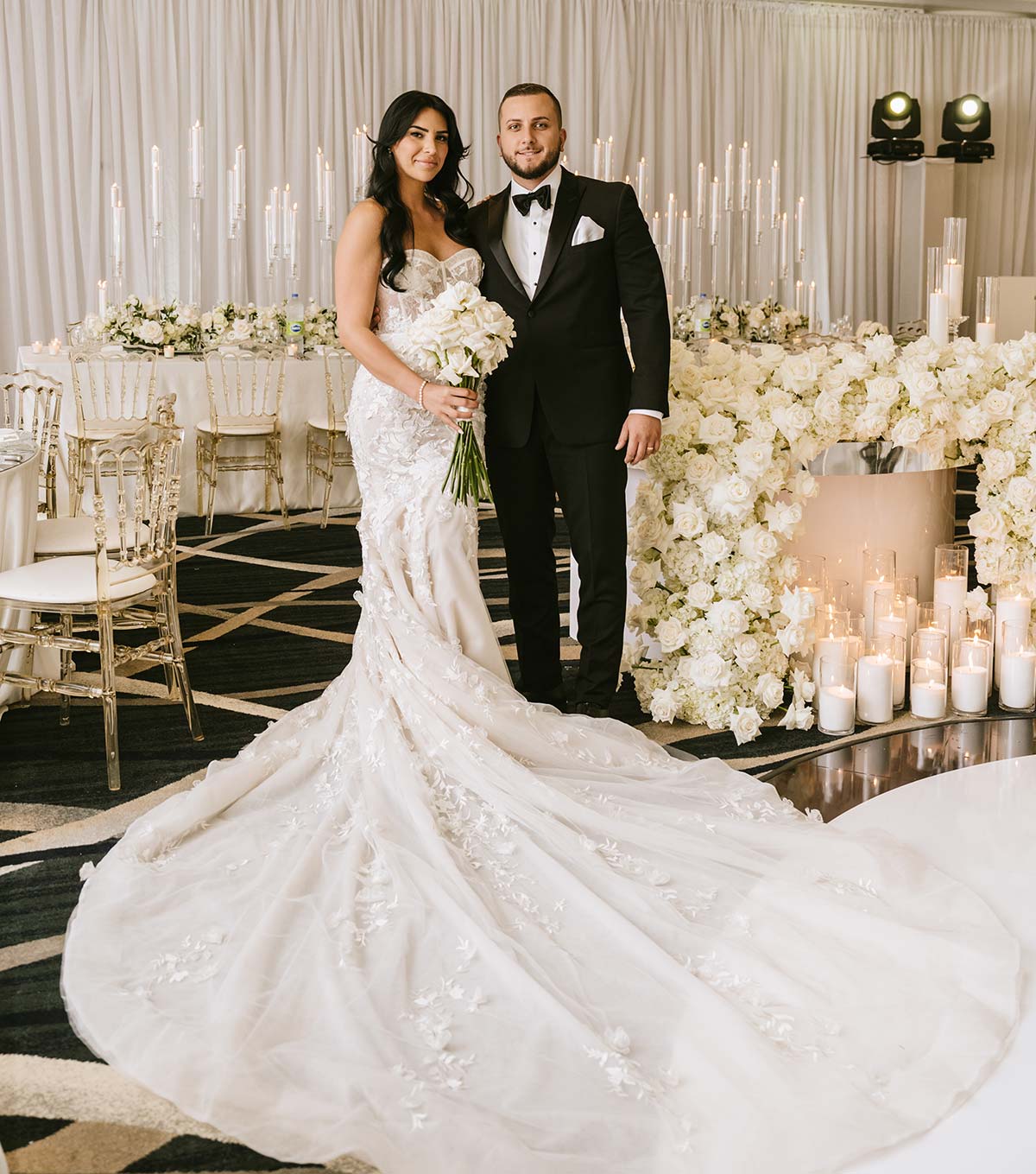 buffet roma bride and groom