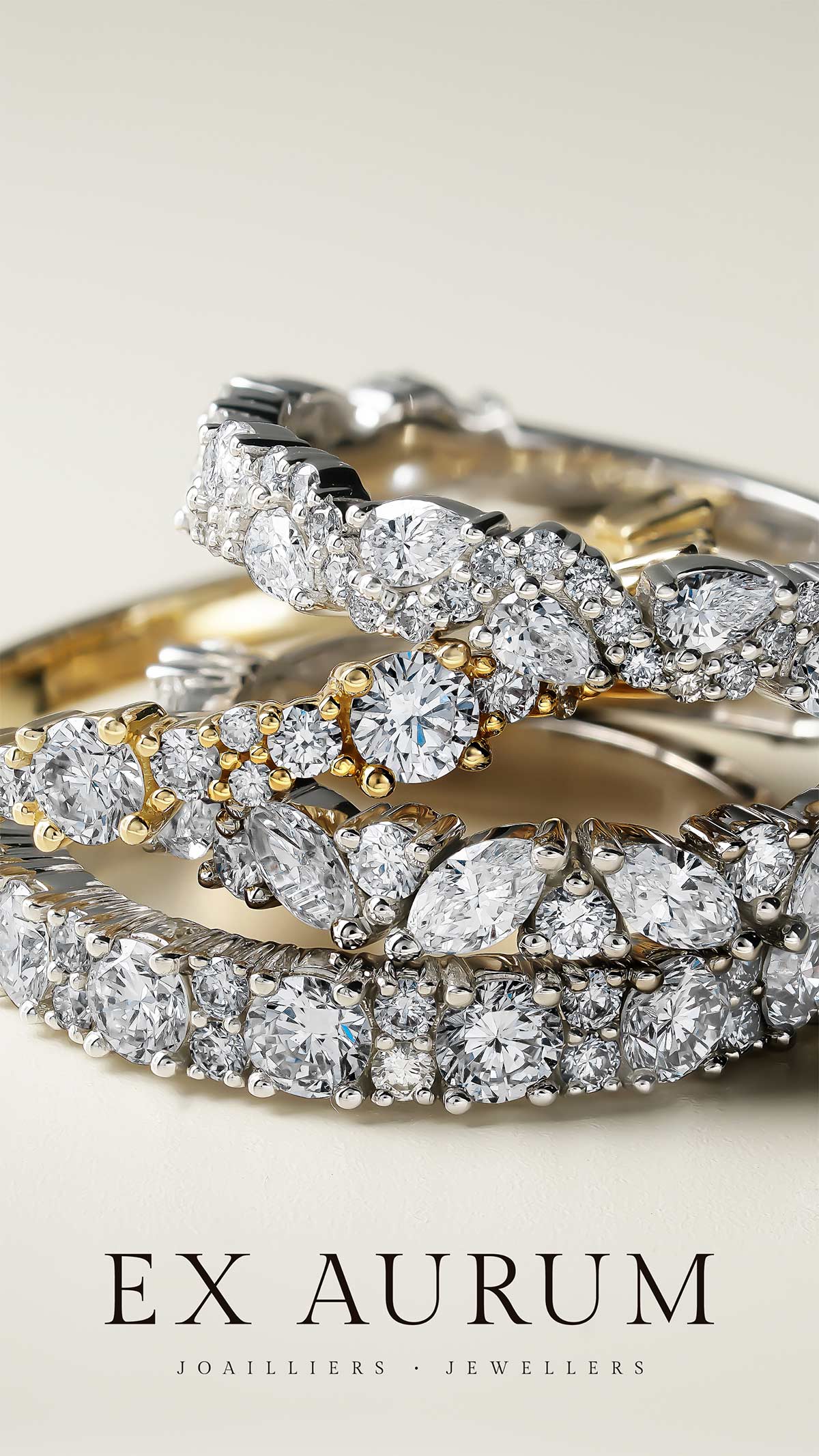 ex aurum diamond rings