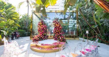 stunning south beach wedding