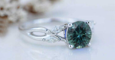 teal engagement ring